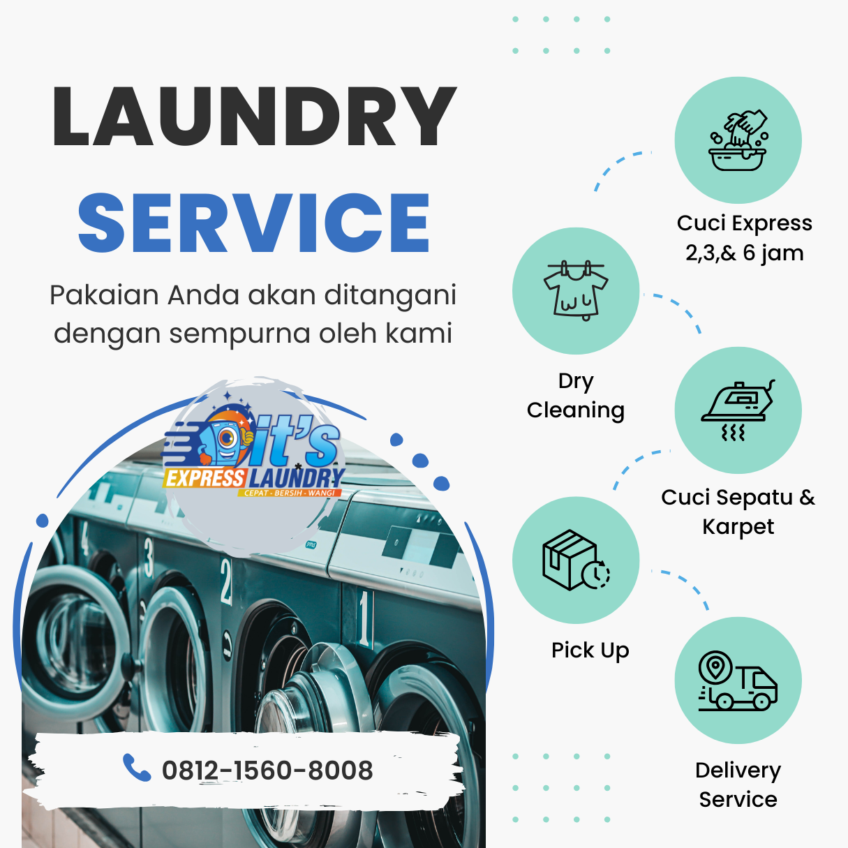 Mamia Laundry Express: Cuci Cepat di Jantung Cilacap